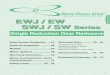 EWJ / EW EWJ / EW / SWJ / SW Series - Transmission Online€¦ · 28 EWJ / EW / SWJ / SW Series Single Reduction Gear Reducers Speciﬁ cations 3E つばきウォーム減速機Tsubaki