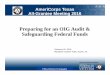 Preparing for an OIG Audit & Safeguarding Federal Fundsonestarfoundation.org/wp-content/uploads/2014/10/OIG-Fraud... · Preparing for an OIG Audit & Safeguarding Federal Funds 