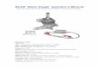 RCGF 56CC-Single Operator’s Manual · RCGF 56CC-Single Operator’s Manual (note: the spare parts list and dimension of engine are in the end of manual) RCGF 56cc Single Parameter: