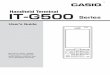 Handheld Terminal - CASIOsupport.casio.com/storage/en/manual/pdf/EN/010/IT-G500_EN.pdf · Avoid prolonged contact with the skin while the Handheld Terminal is ... Risk of explosion