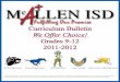 Curriculum Bulletin - McAllen Independent School Districtmws.mcallenisd.net/_pdfs/cate/FINAL Bulletin 2011-2012.pdf · McAllen Independent School District Board of Trustees and 