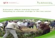 Extension officer training manual: Climate Change Adaptation · Extension officer training manual: Climate Change Adaptation ... Soil Conservation and Management ... Extension officer