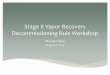 Stage II Vapor Recovery Decommissioning Rule … Recovery...Stage II Vapor Recovery Decommissioning Rule Workshop ... Additional requirement not in PEI RP 300: ... Stage II Vapor Recovery