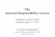 The Internal Responsibility System - Workplace … Internal Responsibility System Workplace Safety North Sudbury April 17, 2013 Dr. Peter Strahlendorf School of Occupational and Public