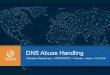 DNS Abuse Handling - APNIC Conferences · DNS Abuse Handling Champika Wijayatunga ... Tools for Identifying Badness and ... ask for IPv6 addresses