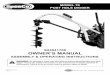S24041700 OWNER’S MANUAL - SpeeCo · PD17-413-0113 Rev. 4 ASSEMBLY & OPERATING INSTRUCTIONS S24041700 OWNER’S MANUAL MODEL 70 POST HOLE DIGGER WARNING: …