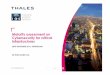 Maturity assessment on Cybersecurity for critical ... assessment on Cybersecurity for critical infrastructures 28TH SEPTEMBER 2015, ... without the prior written consent of Thales