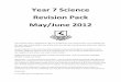 Year%7Science% Revision%Pack% May/June2012%verulam.s3.amazonaws.com/resources/ks3/year7/science/Year 7 Scien… · Year%7Science% Revision%Pack% ... 3 What factors will you keep the