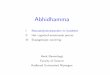 Abhidhamma - cs.ru.nlhenk/AM.les1.pdf1.4 Stroom van het bewustzijn ... De universele komen altijd als blok: allemaal, of geen een ... juist handelen samm¯akammanto sk