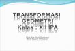 PowerPoint Presentation€¦ · PPT file · Web view · 2010-12-28Menjelaskan arti geometri dari komposisi transformasi di bidang 2.Menentukan aturan transformasi dari komposisi