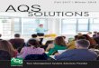 AQS · AS9100 AS9110 FSSC 22000 ISO 22301 AQS Fall 2017 / Winter 2018. ... AS9100, AS9110 and AS9120, as well as the implications these requirements have for your