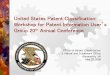 United States Patent Classification Workshop for … States Patent Classification: Workshop for Patent Information User’s ... MAINLINE – subclasses at ... Class 260 CHEMISTRY OF