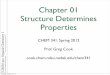Chapter 01 Structure Determines Propertiescook.chem.ndsu.nodak.edu/.../11/Chem341-Chapter01-part01.pdfcook.chem.ndsu.nodak.edu/chem341 ©2012 Gregory R Cook Structure Determines Properties