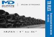 McWANE DUCTILE IRON PIPE · 4" - 36" DUCTILE IRON TR FLEX PIPE MATERIAL Ductile Iron per AWWA C150/ANSI A21.50, AWWA C151/ANSI A21.51, ASTM A536 PRESSURE 350 PSI Water Working Pressure