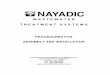 08 NAY Assy & Installation - Consolidated Treatment Rev: 05/21/13 Procedures for Assembly and Installation Unless otherwise noted, the instructions within this manual may be used for