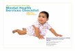 Migrant & Seasonal Head Start Mental Health Services Checklist · Washington, DC 20009 ... programs in their continuing effort to provide the highest quality early childhood services