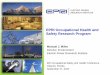 EPRI Occupational Health and Safety Research Program s/EEI Fall 2010/EPRI...Chemistry, Low-Level Waste ... Advanced Coal Plants, Carbon Capture and Storage ... Ergonomics Handbooks