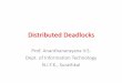 Distributed Deadlocks -  · PDF filedetection algorithm. If deadlock is detected, the system recovers from it by ... Distributed Deadlocks
