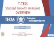 T-TESS - North East Independent School District · T-TESS Student Growth Measure OVERVIEW ... value-added data based on student state assessment results ... Domain • Domain scores