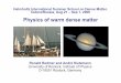 Helmholtz International Summer School on Dense Matter ...theor.jinr.ru/~dm2006/talks/redmer_1.pdf · Helmholtz International Summer School on Dense Matter, ... Solid & liquid 