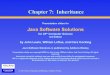 Chapter 7: Inheritance - stjohns-chs.org · Inheritance ! Another fundamental object-oriented technique is inheritance, used to organize and create reusable classes ! Chapter 7 focuses
