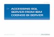 Accessing SQL Server from IBM Cognos BI Server - … ·  T U T O R I A L > ACCESSING SQL SERVER FROM IBM COGNOS BI SERVER
