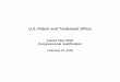 U.S. Patent and Trademark Office · The USPTO Congressional Budget Justification Table of Contents. ... Deputy Director of the U.S. Patent and Trademark Office Commissioner of Patents