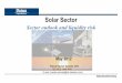 Solar Sector - SEMI.ORG | ·  · 2015-12-19Solar Sector Sector outlook and liquidity risk ... Market analysis: non-traditional solar market! Demand forecasts by market ... Solar