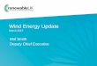 Wind Energy Update - rushlightevents.com · Wind Energy Update March 2017 Maf Smith Deputy Chief Executive