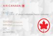 5th Annual Institutional Investor Conference - Air Canada · Europe & Asia Logical ... Air Canada Altitude™ which recognizes and rewards frequent flyers, and Altitude Skyriders