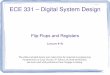 ECE 331 – Digital System Designece.gmu.edu/~clorie/Spring11/ECE-331/Lectures/Lecture_19.pdfSpring 2011 ECE 331 - Digital System Design 11 T Flip-Flop ... Spring 2011 ECE 331 - Digital