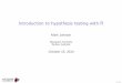Introduction to hypothesis testing with Rweb.science.mq.edu.au/~mjohnson/papers/Johnson14-02HT-talk.pdf · Outline Introduction Hypothesistestsandconﬁdenceintervals Testsfortabulardata