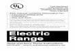Electric Range - Brown Stove Works, INC. · 2 Range Record in the space provided below the Model No. and Serial No. of this appliance. These numbers are found on the serial plate