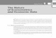 The Nature of Econometrics and Economic Data · C hapter 1 discusses the scope of econometrics and raises general issues that arise in the application of econometric methods. Section