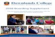2018 Boarding Supplement - Downlands College · Downlands College 2018 Boarding Supplement ... Boarding House Contact Details ... It is perfectly normal for young people living in