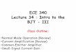 ECE 340 Lecture 34 : Intro to the BJT - IIItransport.ece.illinois.edu/.../ECE340Lecture34-IntroBJT-III.pdf · ECE 340 Lecture 34 : Intro to the BJT - III Class Outline: •Normal