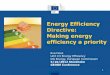 "Energy Efficiency Directive: Making energy efficiency a ... Stockholm/Energy Efficiency...  Energy