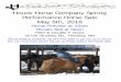 Houck Horse Company Spring Performance Horse Sale May … · Houck Horse Company Spring Performance Horse Sale . May 5th, 2018 . Horse Preview at 10am . Horses Sell at Noon. Held