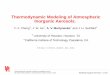 Thermodynamic Modeling of Atmospheric Inorganic …€¦ · Thermodynamic Modeling of Atmospheric Inorganic Aerosols. F.-Y. Cheng†, J. W. He†, A. V. Martynenko 