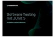 Software Testing mit JUnit 5 - .Software Testing mit JUnit 5 ... -Ich bin nicht selbst im JUnit Projekt