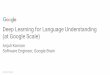 Deep Learning for Language Understanding Software … fileConfidential + Proprietary Confidential + Proprietary Deep Learning for Language Understanding (at Google Scale) Anjuli Kannan