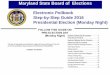 Maryland State Board of Elections - Montgomery County … · Electronic Pollbooks Start-Up Procedure……… ... Electronic Pollbook Set-Up Procedure 1 MD Electronic ... The printer