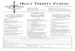 HOLY TRINITY PARISH · Holy Trinity Parish 429 E. Allen St. ... ise of glory made possible in Jesus’ resurrection. The ... going study of spiritual writings. 7:30 to 9:00 p.m.,