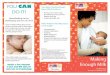 YOU CAN - Utah.govdemosite.utah.gov/wic/wp-content/uploads/sites/30/2016/01/Making... · Marasco L. Common Breastfeeding Myths. Available at  ... at your local WIC clinic for …