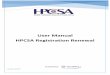 User Manual HPCSA Registration Renewal · - 3 - Copyright © SpesMed 1. INTRODUCTION HPCSAs online Renewal of Registration is an interactive system, applying intelligence to the Renewal