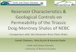 Reservoir Characteristics & Geological Controls on ...€¦ · Reservoir Characteristics & Geological Controls on Permeability of the Triassic Doig-Montney Shales of NEBC Gareth Chalmers,