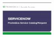 ServiceNow - healthstream.promedica.orghealthstream.promedica.org/tth/ServiceNowTraining2014/Request.pdf · TRAINING OBJECTIVES •Train IT Staff how to use the Service Catalog to