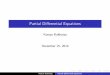Partial Differential Equations - tat. kokkotas/Teaching/Num_Methods...  Partial Di erential Equations