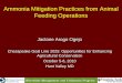 Ammonia Mitigation Practices from Animal Feeding Operations · Ammonia Mitigation Practices from Animal Feeding Operations Jactone Arogo Ogejo Chesapeake Goal Line 2025: Opportunities