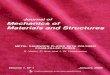 Journal of Mechanics of Materials and Structures of Mechanics of Materials and Structures METAL SANDWICH